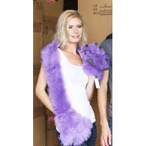  Furry Bear Paw Scarf and Glove Combo Purple: Everything 
