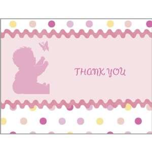  Tickled Pink Baby Shower Thank You Notes   Girl Baby 