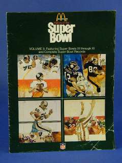 1977 McDonalds History of the Super Bowl Vol 1 2 & 3  