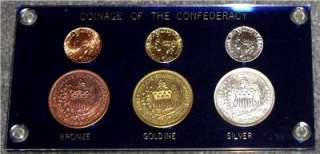Bashlow Confederate Cents & Half Dollar Original Rare Restrikes 