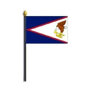  American Samoa Flag Rayon On Staff 4 in. x 6 in.: Home 