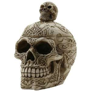  Gothic Tribal Witchraft Voodoo Skeleton Head Bone Skull 
