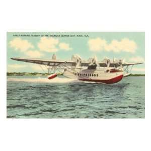Pan American Clipper Taking Off, Florida Travel Premium Poster Print 