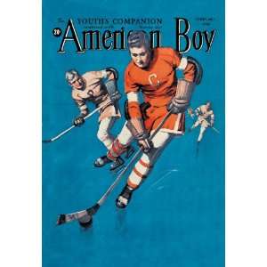  American Boy Hockey Cover 24X36 Canvas
