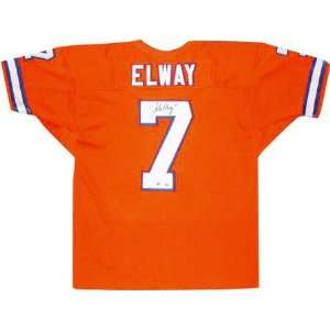  John Elway Autographed Orange Crush Custom Jersey Sports 