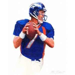 John Elway Denver Broncos Print by Ben Teeter:  Sports 