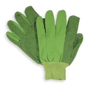  Gloves, Brite Force High Visibility Glove,Canvas,Hi Vis,PVC Dots 