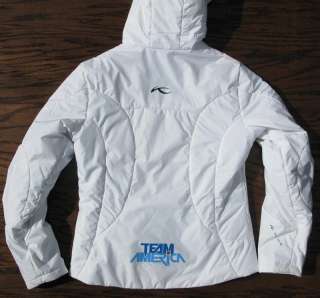KJUS TEAM AMERICA Bode Miller Warm Insulating Hooded Ski Jacket Women 