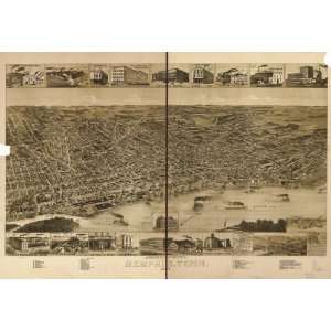  1888 map of Memphis, Tennessee