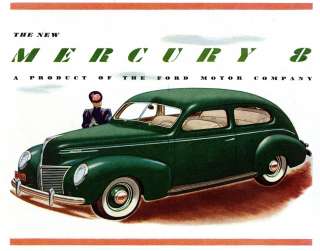 Mercury 8 Ford Automobile Advertising Poster 11 X 14  