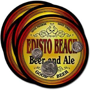Edisto Beach, SC Beer & Ale Coasters   4pk