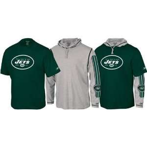  New York Jets NFL Hoody & Tee Combo (X Large): Sports 