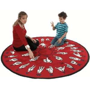   Teach 6ft Round Educational Carpet by Flagship Carpets: Home & Kitchen
