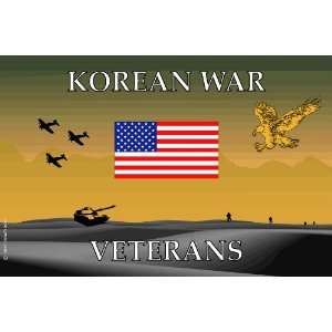  Korean War Veteran Desk Flag 