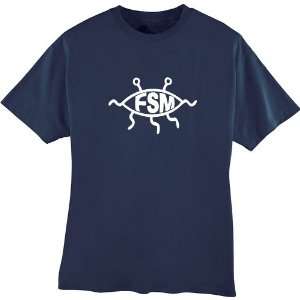  Flying Spaghetti Monster Shirt NAVY SIZE: ADULT EXLARGE 