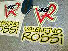 VALENTINO ROSSI VR46 Ducati Motorcycle Stickers Decals 100mm 2 off