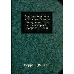   et BaviÃ¨re par L. Boppe et E. Reuss L,Reuss, E Boppe Books