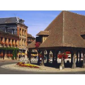 Market Square, Lyons La Foret, Haute Normandy, France, Europe Premium 