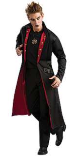 mens vampire long coat black volturi halloween costume  