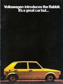 1975 75 VW Rabbit original sales brochure  