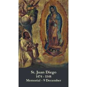 Saint Juan Diego with Our Lady of Guadalupe Holy Prayer Card Wallet 
