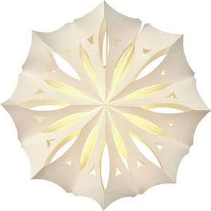    White Pizelle Designer Paper Lantern (anice design)