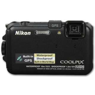 Nikon Coolpix AW100 Waterproof 16MP 5X Zoom Digital Camera (Black 