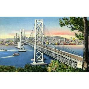 San Francisco Oakland Bridge View   Fine Art Gicl  e Photographic 