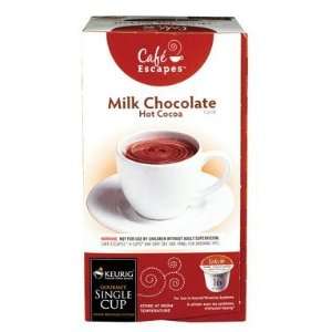  Keurig K Cups Cafe Escapes Milk Chocolate Hot Cocoa 