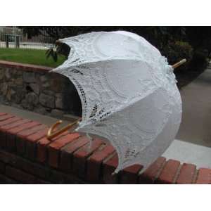 Victorian Lady Parasol   WHITE COLOR 