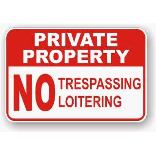    Private Property No Trespassing No Loitering 