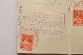   DIPLOMAT FOREIGN PASSPORT with VISAS, REVENUE STAMPS OLD CONSUL  