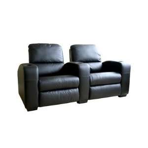  Home Theater Recliner (Set of 2) Leather: Brown: Furniture & Decor