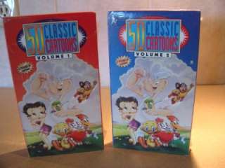 SEALED CLASSIC CARTOONS VOLUME 1 & 2 VHS TAPES POPEYE  