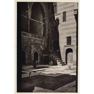 1929 Inner Courtyard Gamal ed din Eddin Cairo Egypt   Original 
