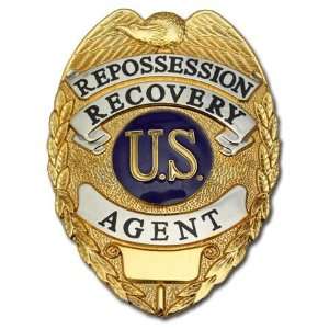  Repossession Recovery Agent Badge 