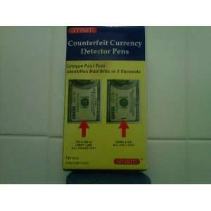  Counterfeit Currency Detector Pens Box of 12: Office 