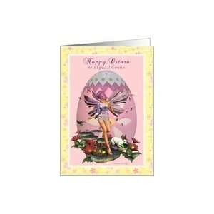  Cousin   Happy Ostara   Vernal Equinox   Spring Fairy Card 