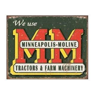 Minneapolis Moline Logo Tractors Farm Machinery Distressed Retro 