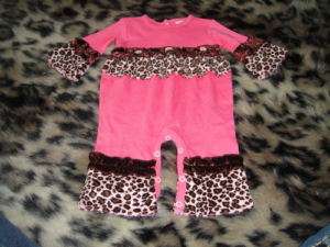 BOUTIQUE GIGGLE MOON 3M 3 MONTHS PINK LEOPARD OUTFIT  