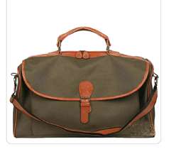Classic Leather Travel duffle bag large Overnight Carry on Bag Gym 