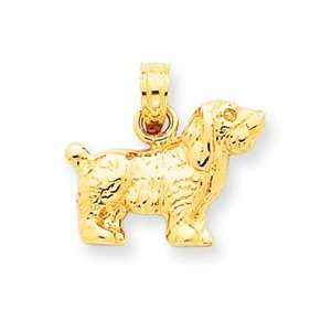  14k Gold Cocker Spaniel Dog Pendant [Jewelry]