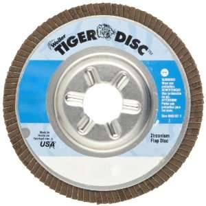 Weiler Tiger Abrasive Flap Disc, Type 29, Round Hole, Aluminum Backing 
