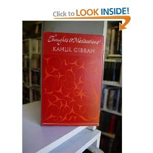  Thoughts & Meditations Kahlil Gibran Books