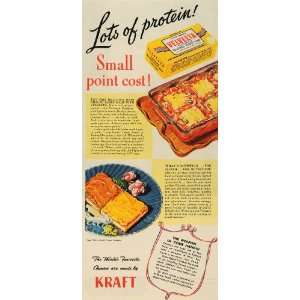  1944 Ad Kraft Product Velveeta Cheese Food Sandwich 