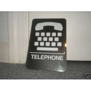    ADA Telephone 6x9 Braille/symbol/text Sign