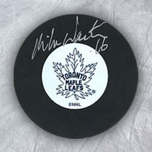  MIKE WALTON Toronto Maple Leafs SIGNED Hockey Puck Sports 