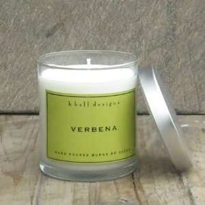  k. hall designs Verbena Vegetable Wax Candle 8oz: Home 