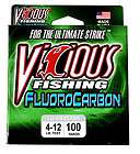 vicious fluorocarbon fishing line 100 yards 6 lb expedited shipping