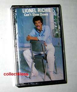 LIONEL RICHIE Cant Slow Down 1983 All Night Long CASSETTE TAPE VG 